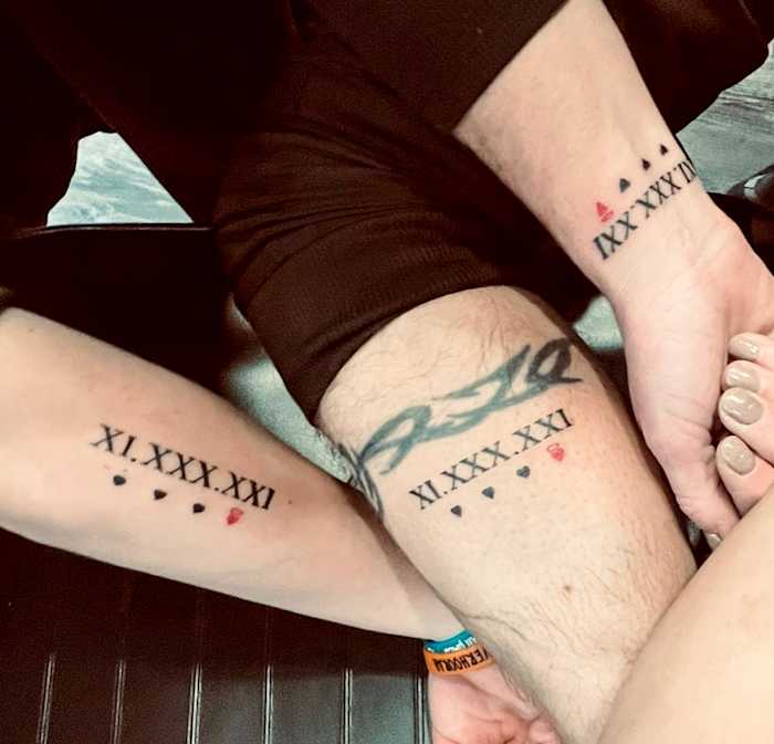 Meghan, Keegan and Chad each got inked to remember the shooting, with a special nod to Justin.